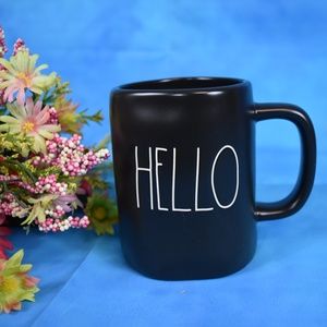 Rae Dunn Black "HELLO" Mug